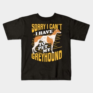 Greyhound Dog Lover Gift Kids T-Shirt